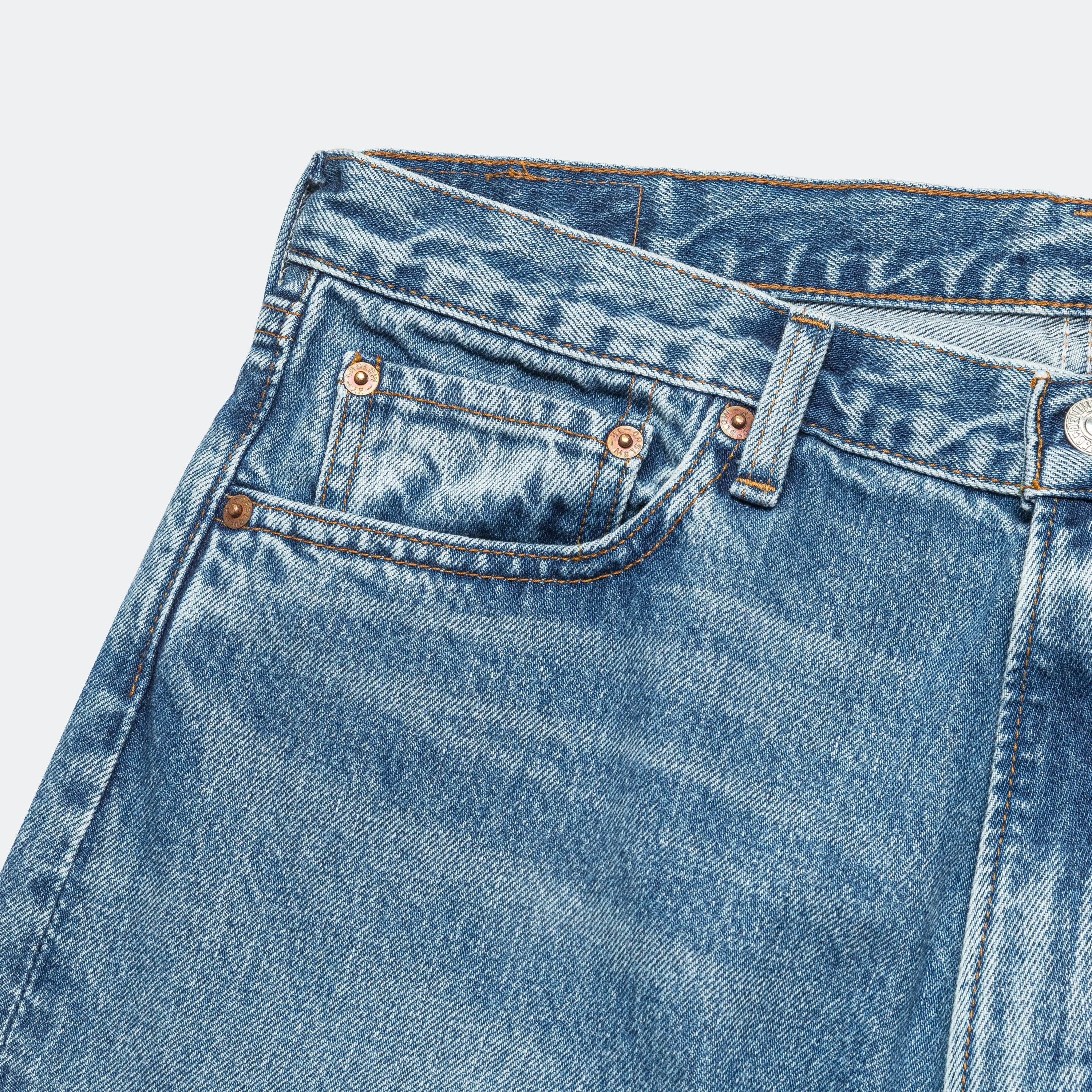 101 Dad's Fit Denim Pants - Denim Used Casual Daywear Style Daily