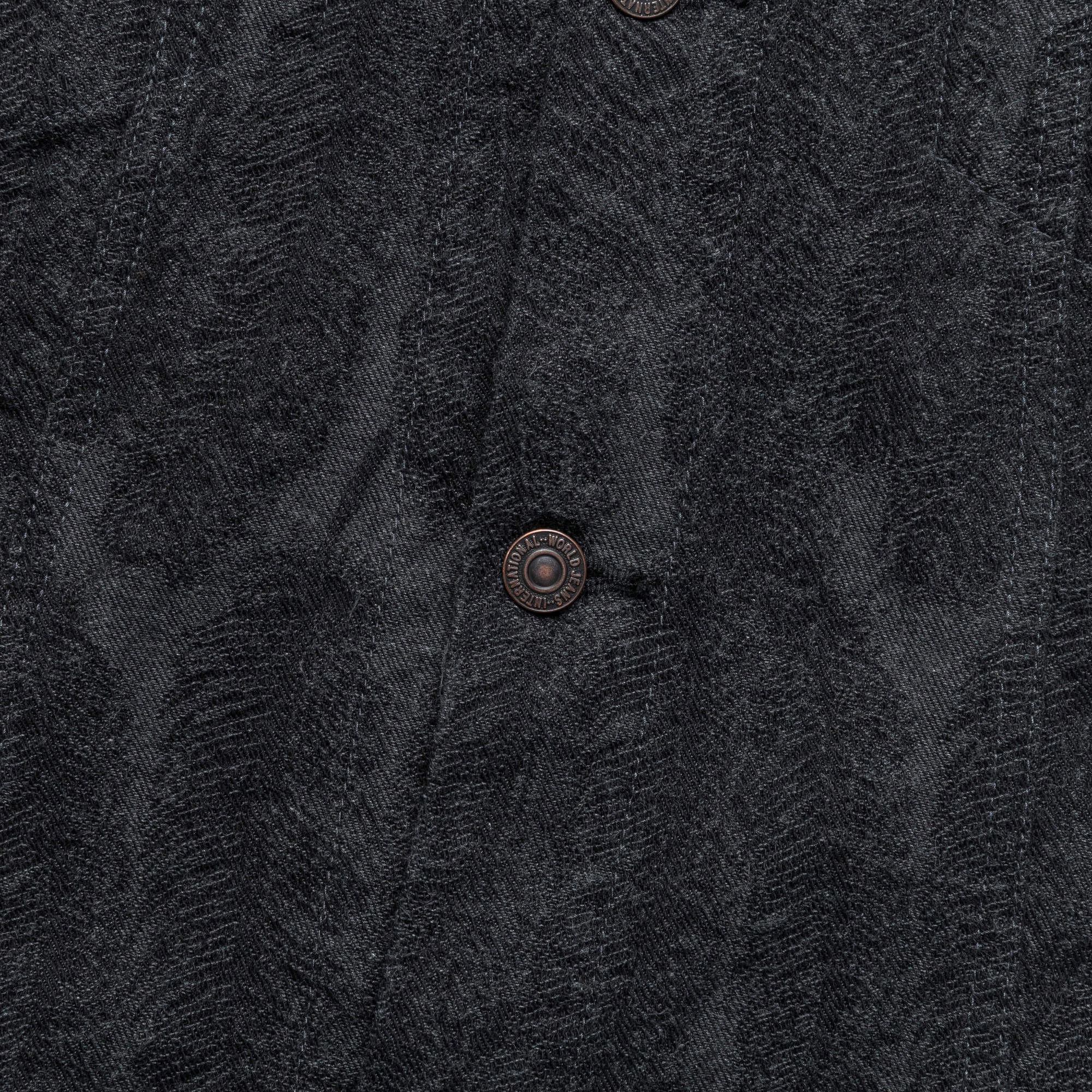 Casual Chill Look Layered Comfort Look 12oz MAGPIE Denim 3rd JKT - Black/Black