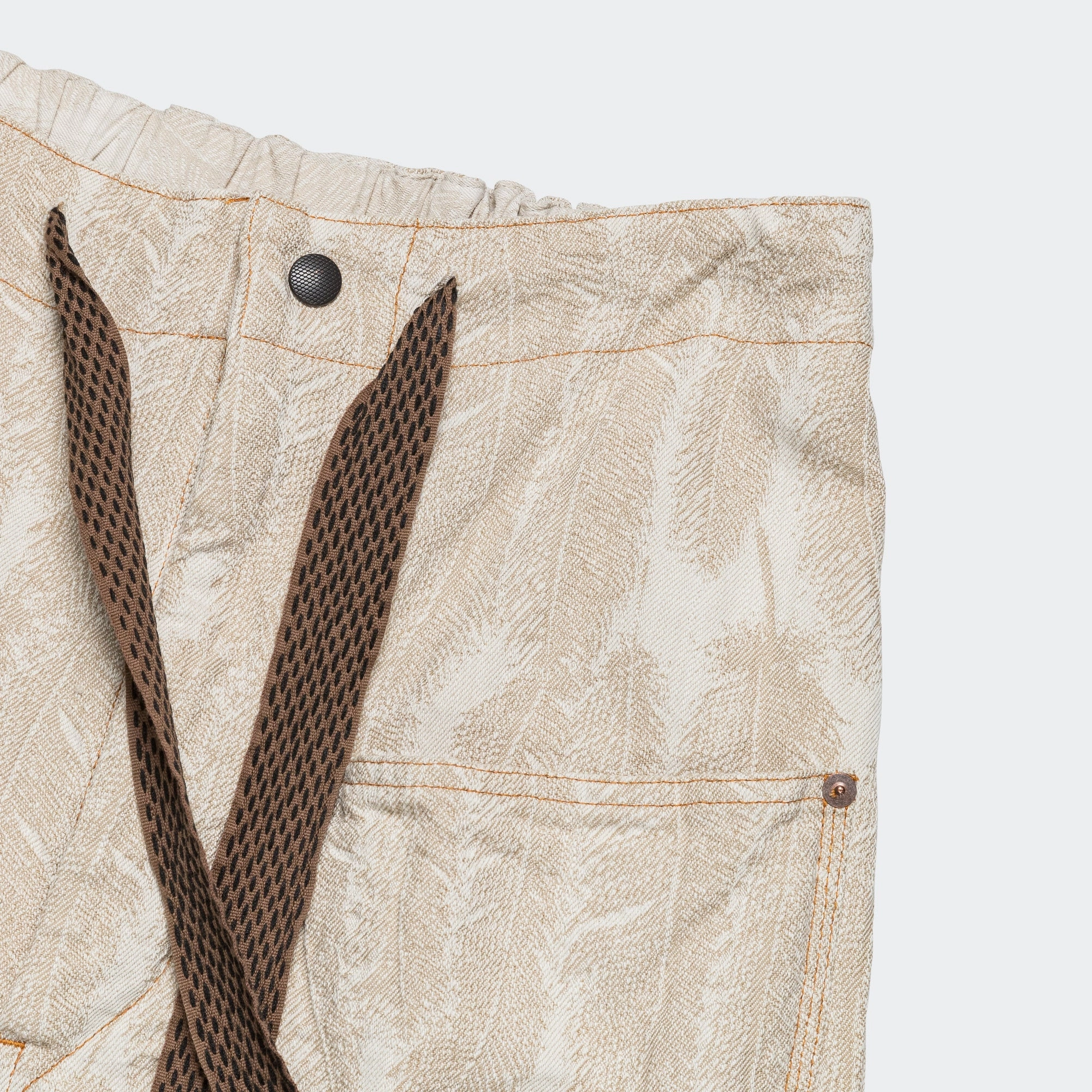 MoistureWickingLining Stretch Fit Wear 12oz MAGPIE Denim W-Knee EASY Baggy Pants - Ecru