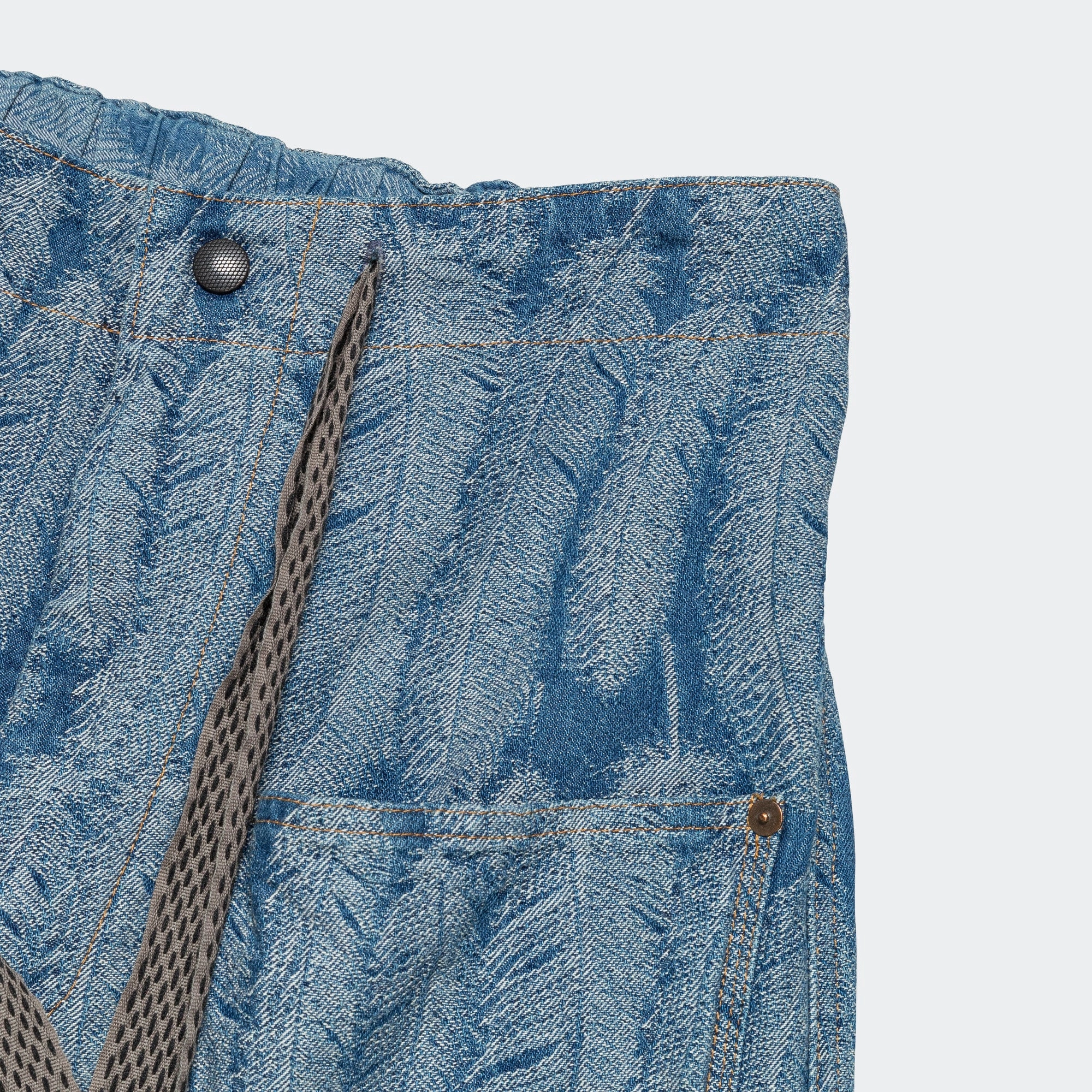 12oz MAGPIE Denim W-Knee EASY Baggy Pants - Light Street Comfort