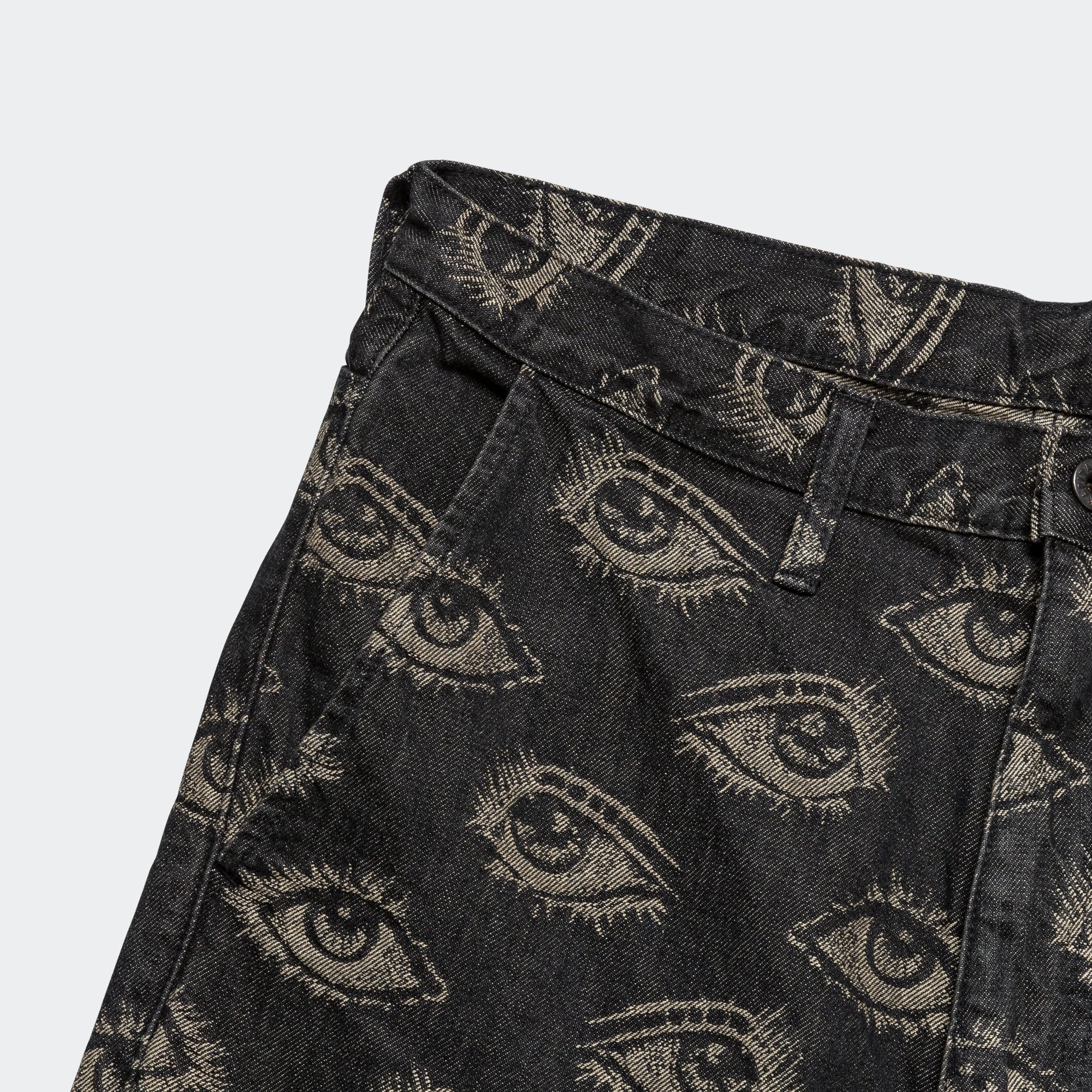 12oz SPEAKEASY Denim PORT Baggy Pants - Black Secure Closures