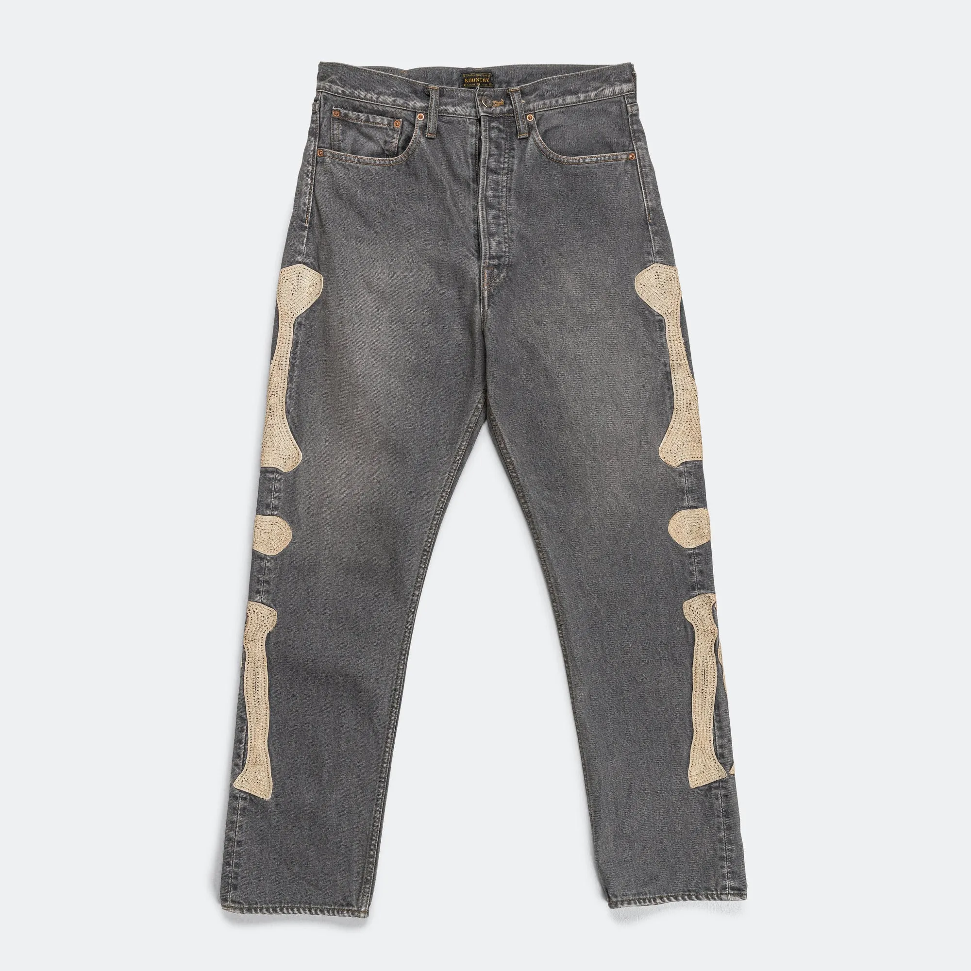 Classic Five Pocket Odor Control Treatment 14oz Black Denim MEXICAN TUXEDO 5P OKAGILLY - PRO