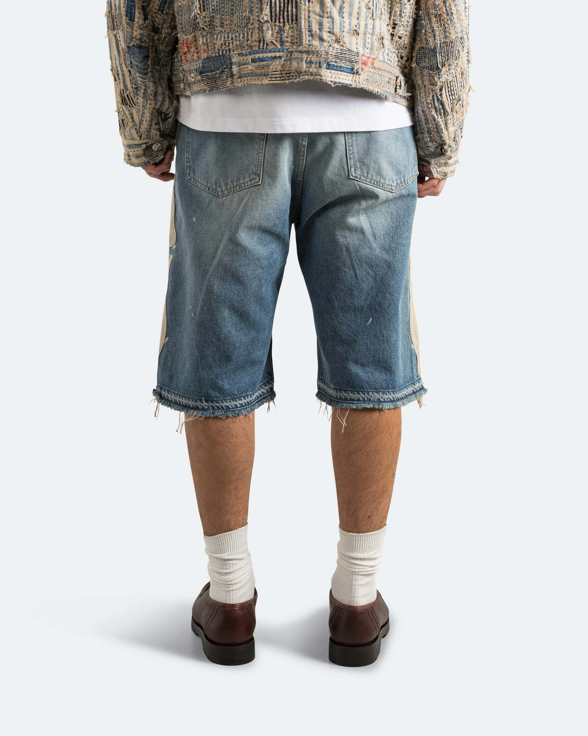 14oz Denim 5P Shorts (BONE) - PRO silk blend