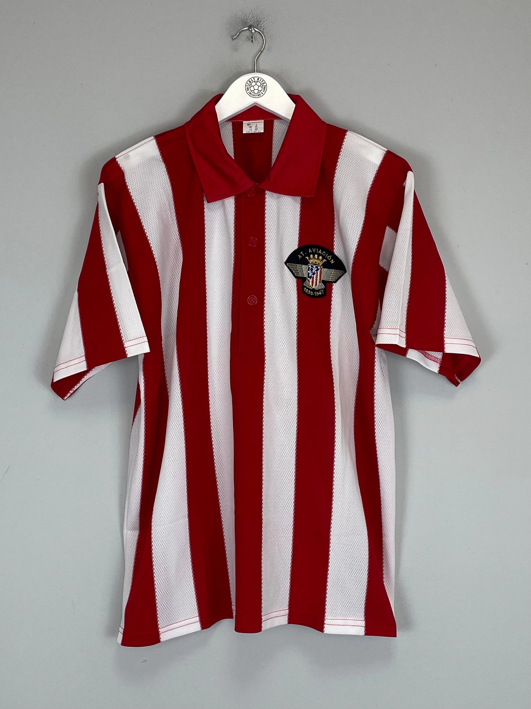 Crisp Details 1947 ATLETICO MADRID AT AVIACON TRIBUTE SHIRT (L) BEMISER