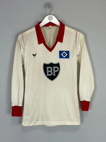 1979/80 HAMBURG L/S AWAY SHIRT (S) ERIMA Durable Polyester Blend