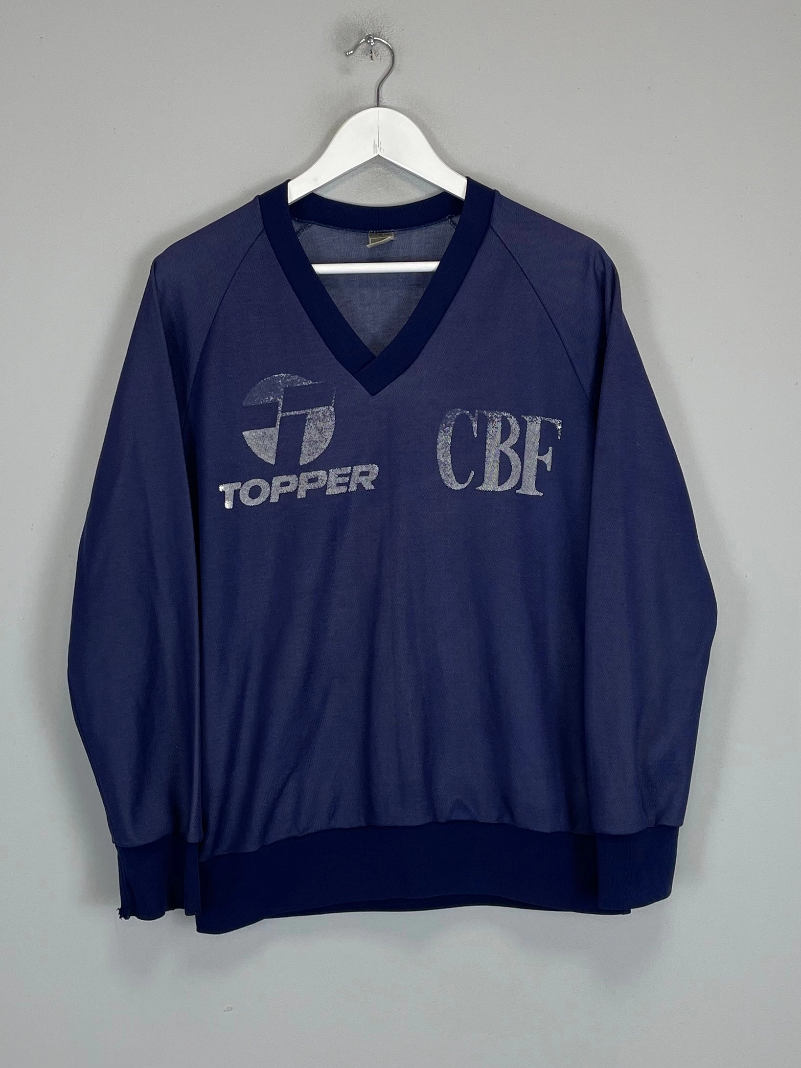 1980/84 BRAZIL TRAINING SHIRT (M) TOPPER Ultra Smooth Flat Seams No Chafe