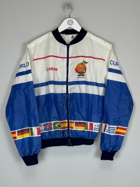 1982 WORLD CUP TRACK JACKET (S) CANNON DoubleLayered Hood