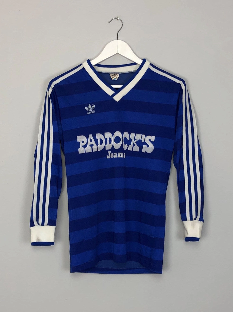 1985/86 SCHALKE L/S HOME SHIRT (S) ADIDAS Enhanced Durability Reinforcement Interlock Knit Structure