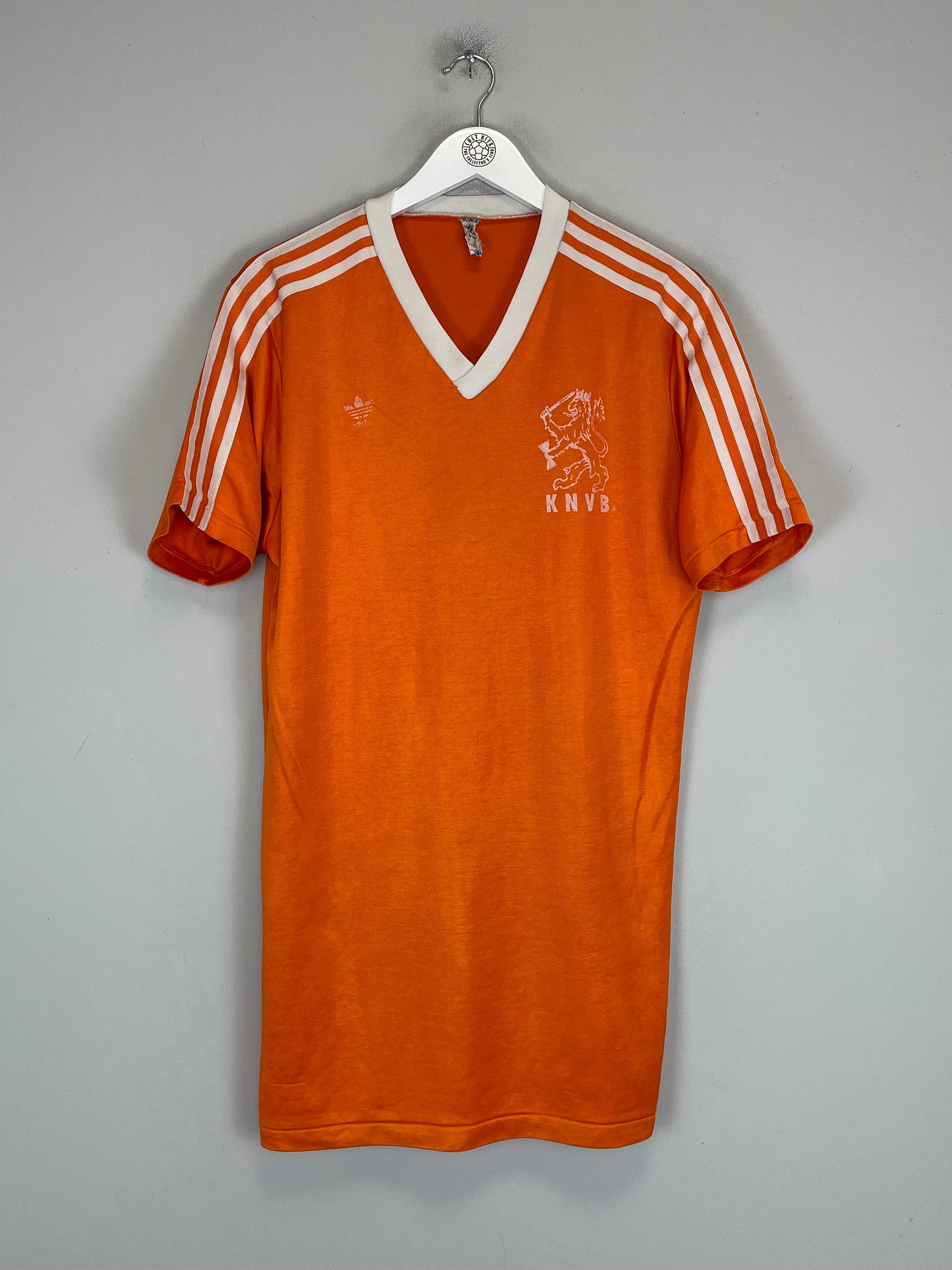 Flexible Collar System Moisture Transfer 1985/87 NETHERLANDS HOME SHIRT (XL) ADIDAS