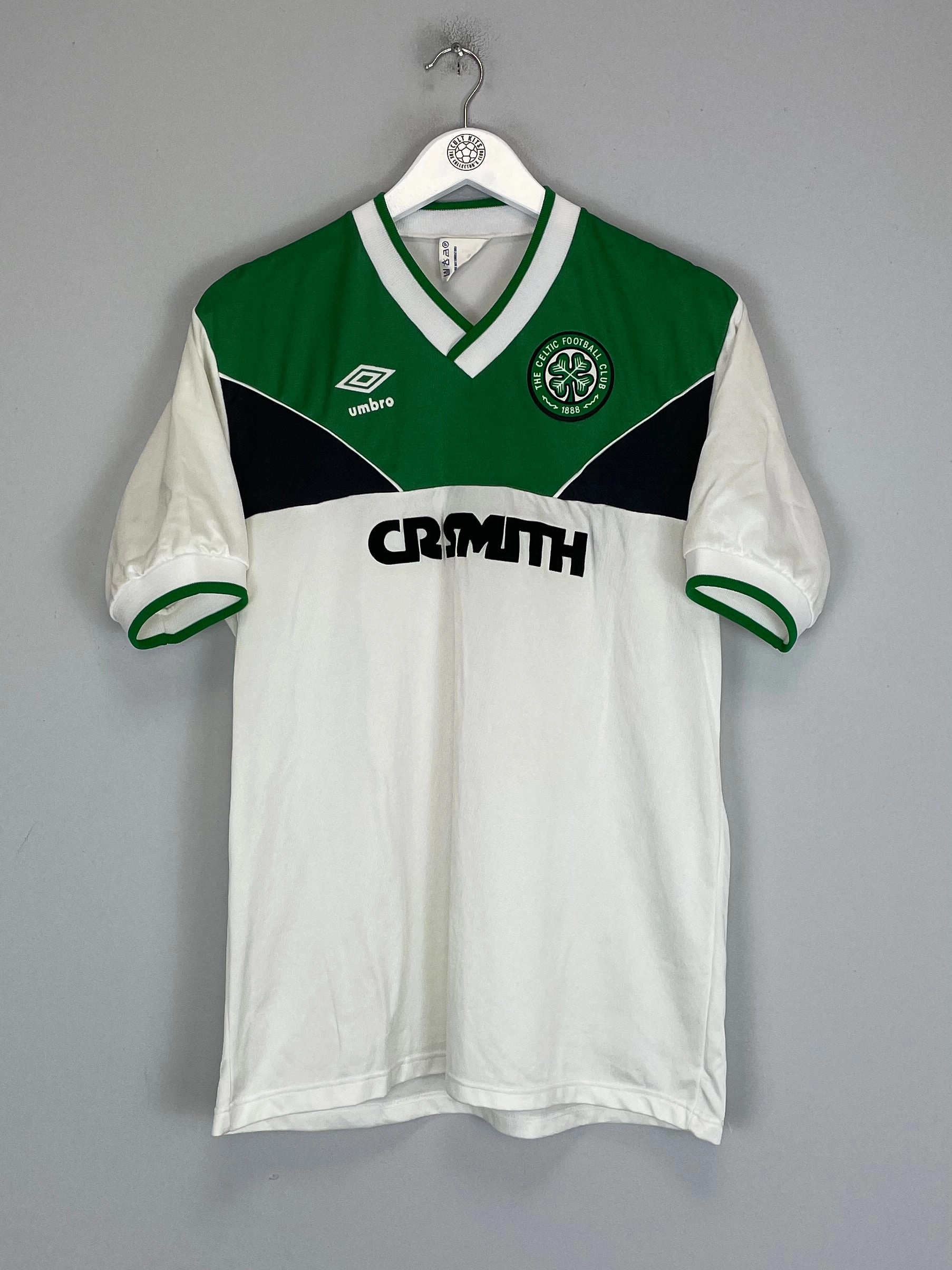 Four Way Stretch Material Hybrid Fabric Blends 1986/89 CELTIC THIRD SHIRT (L) UMBRO
