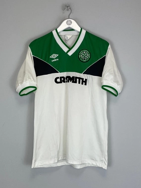 Four Way Stretch Material Hybrid Fabric Blends 1986/89 CELTIC THIRD SHIRT (L) UMBRO