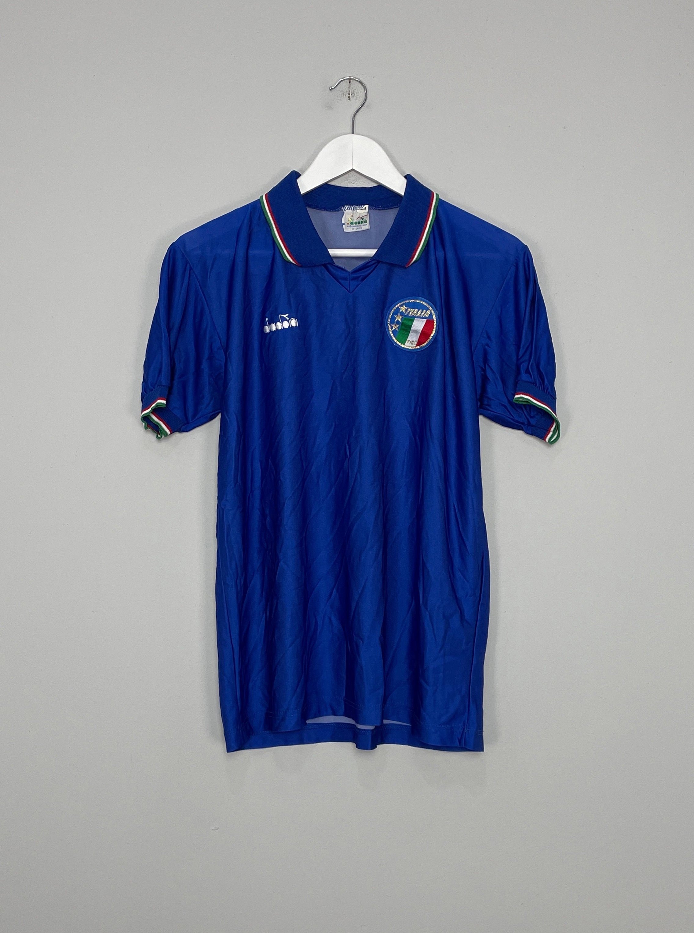 Wrinkle Free Travel Fabric Dynamic Texture 1986/90 ITALY HOME SHIRT (L) DIADORA