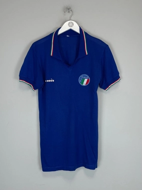 1986/91 ITALY HOME SHIRT (M) DIADORA High Stretch Elastic Cuffs Performance Fit