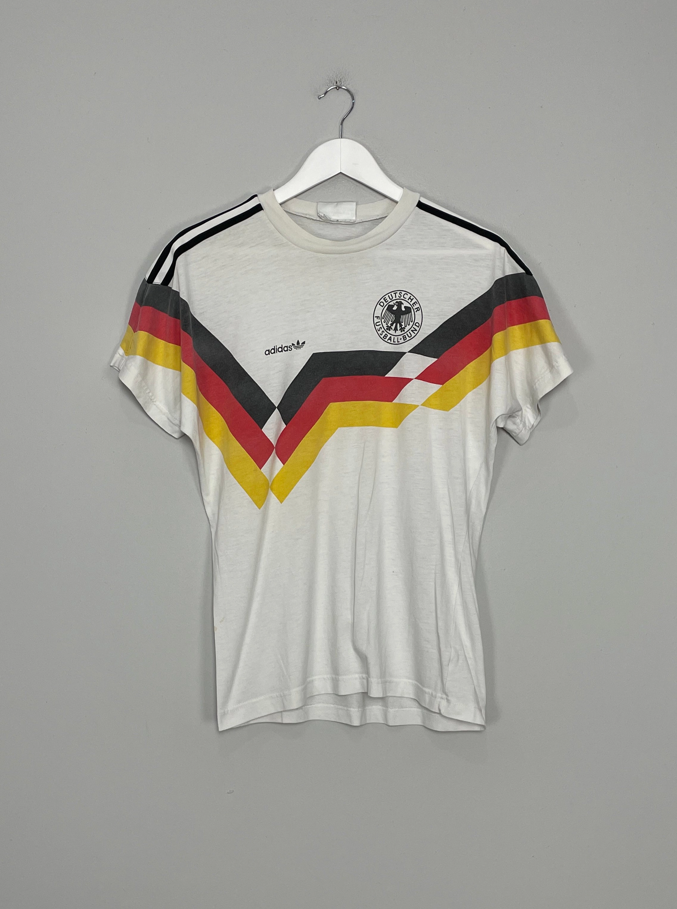 1988/90 GERMANY T-SHIRT (S) ADIDAS Clean Structure