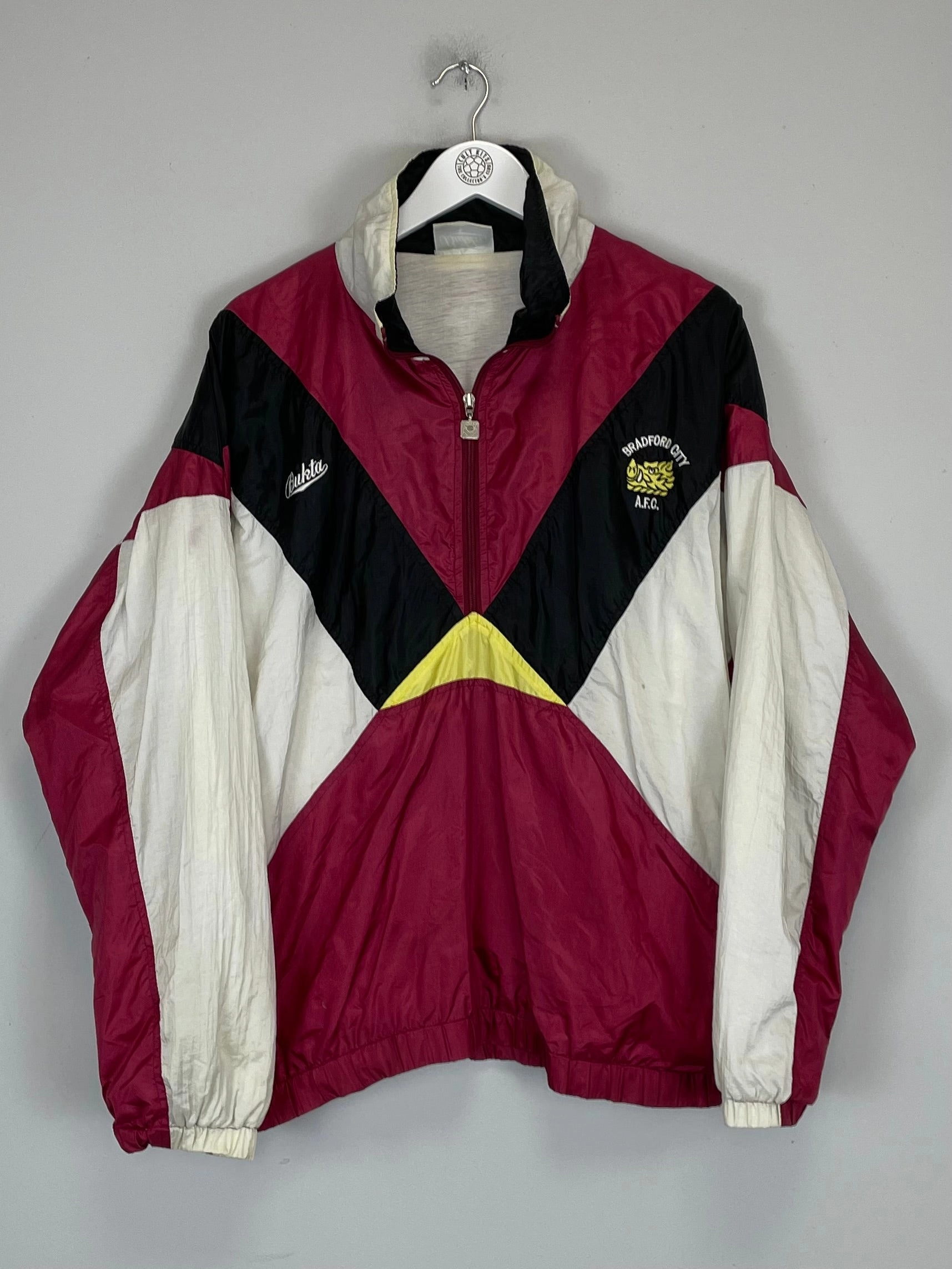 1988/91 BRADFORD CITY TRACK JACKET (L) BUKTA advertising