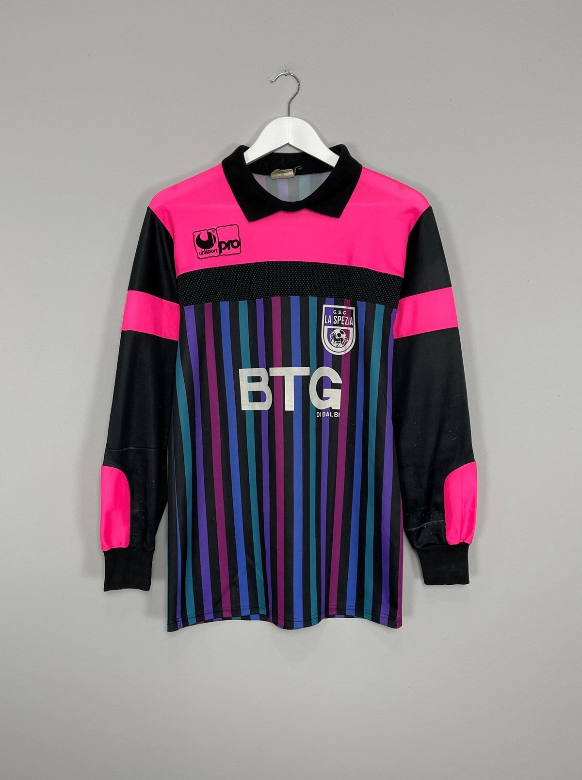 1989/91 SPEZIA #1 GK SHIRT (L) UHLSPORT UV protection coating