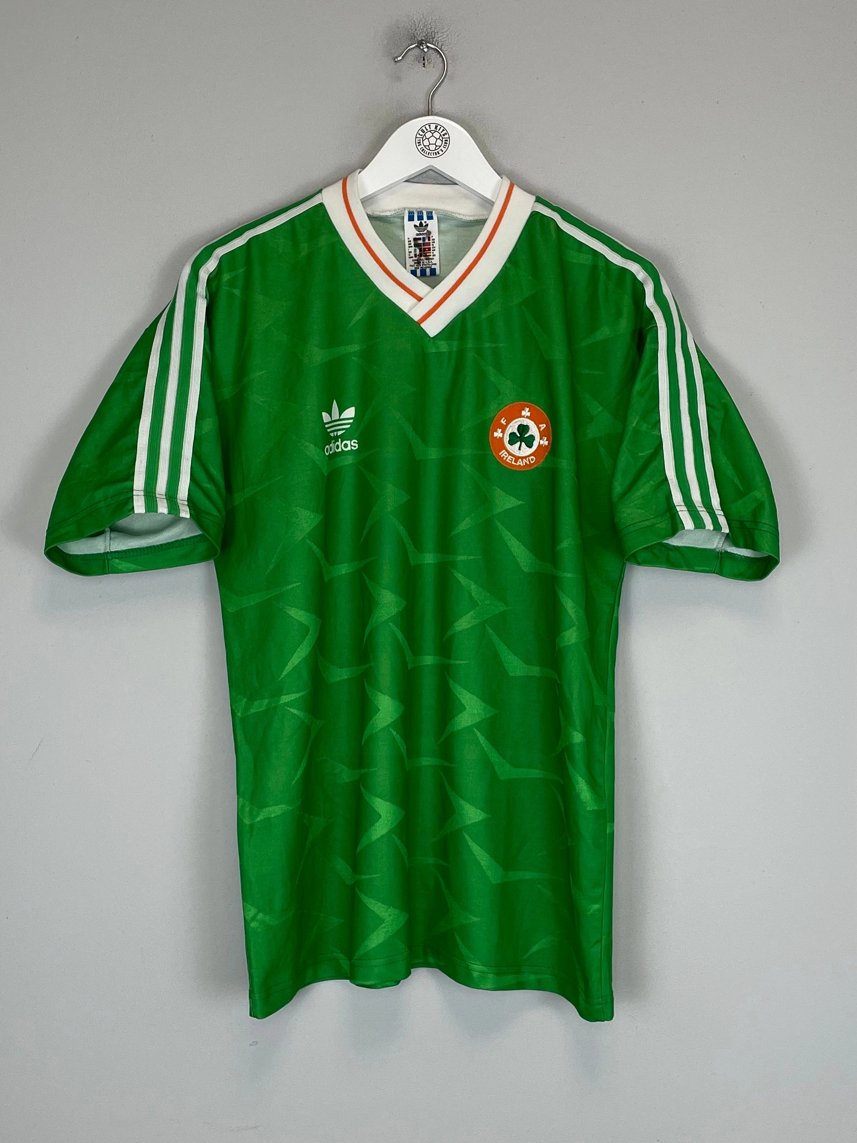 1990/92 IRELAND HOME SHIRT (M) ADIDAS Unisex Fit
