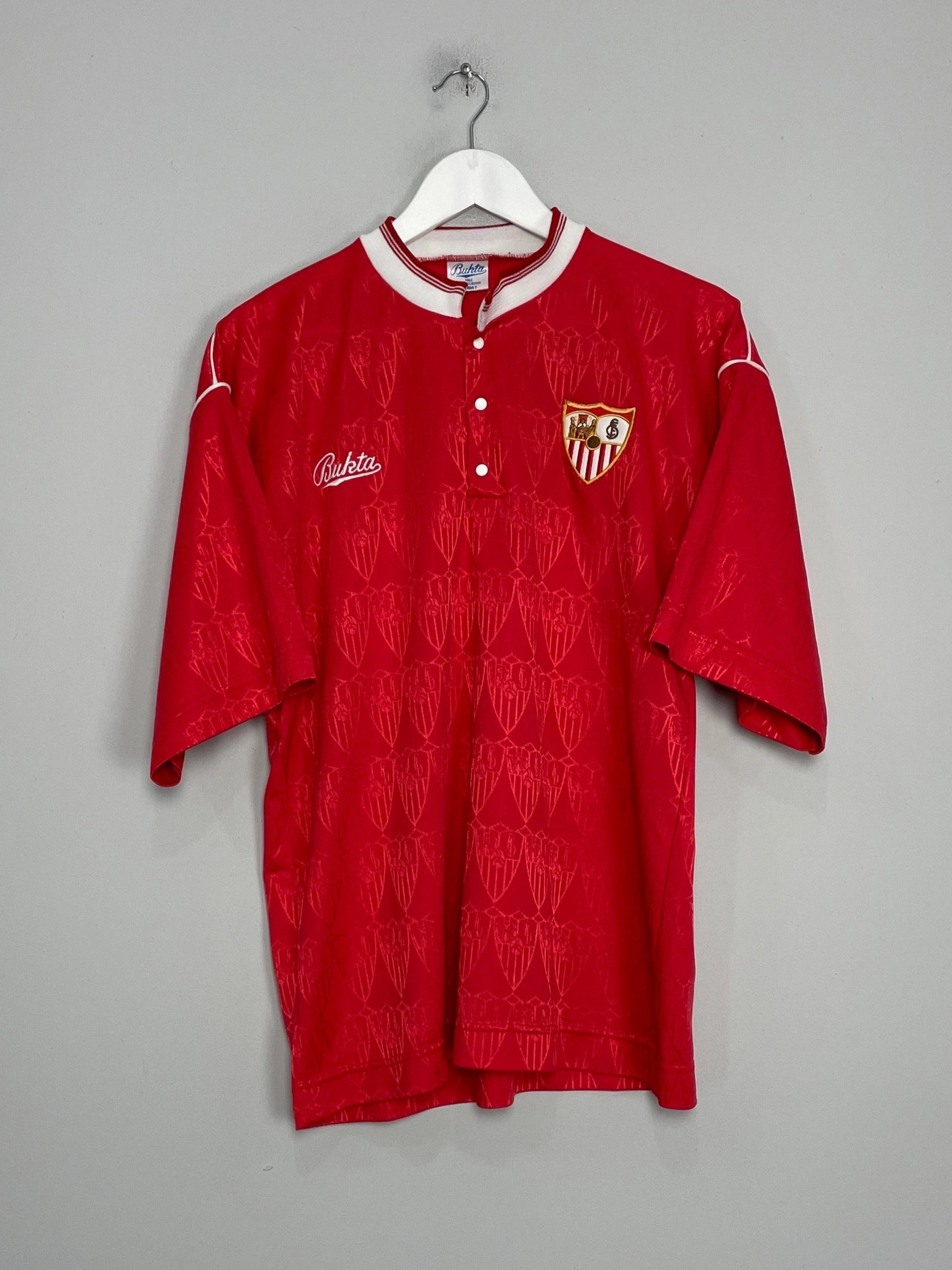 1990/92 SEVILLA MARADONA #10 AWAY SHIRT (M) BUKTA Quick Release Ventilation