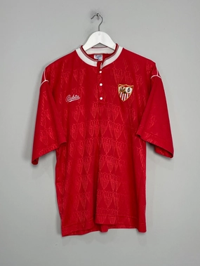 1990/92 SEVILLA MARADONA #10 AWAY SHIRT (M) BUKTA Quick Release Ventilation