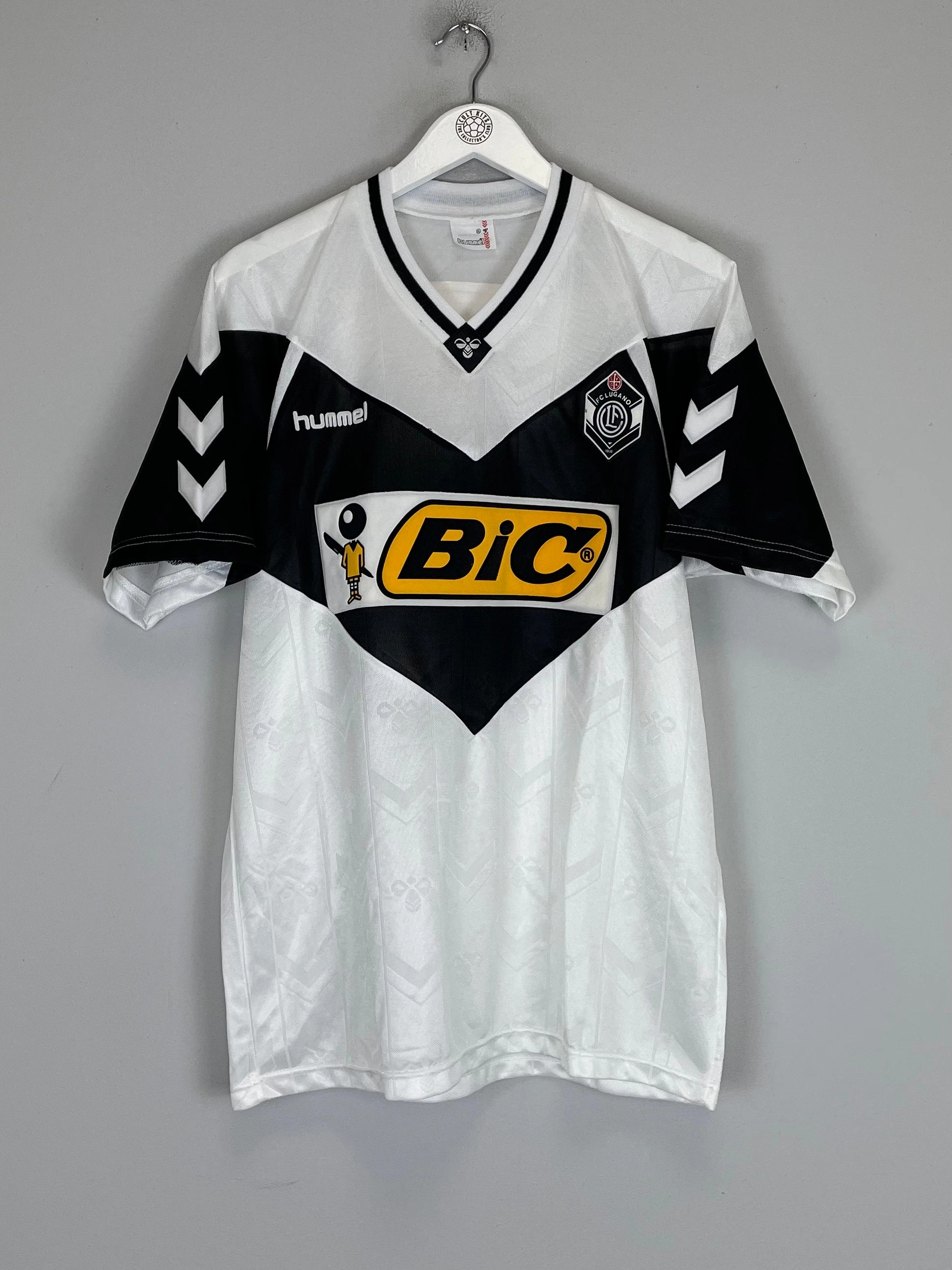 1990/93 FC LUGANO *MINT* HOME SHIRT (XL) HUMMEL Street Ready Enhanced Air Circulation