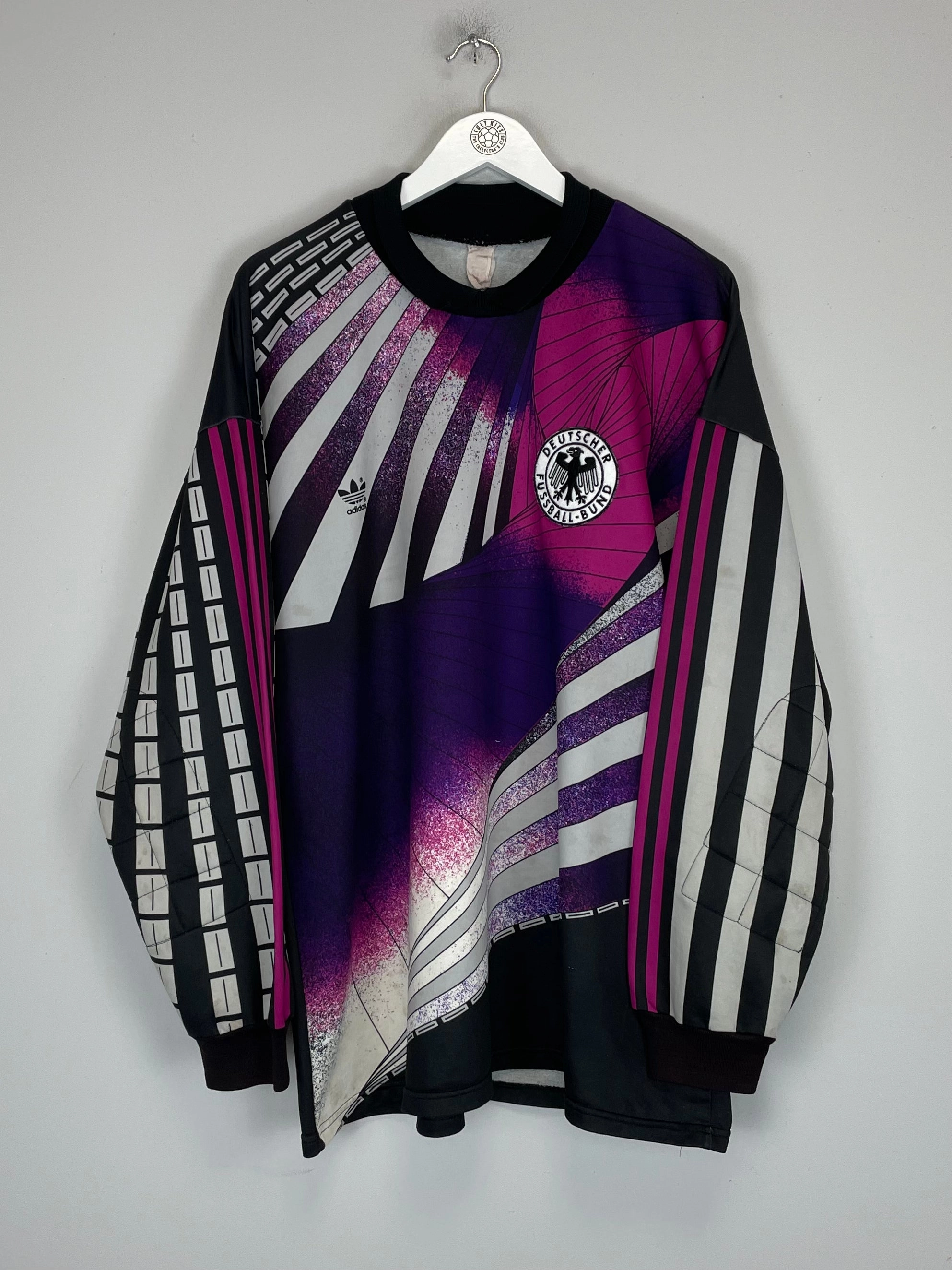 Power Comfort Stretch Lines 1990/94 GERMANY #1 TEMPLATE GK SHIRT (XL) ADIDAS