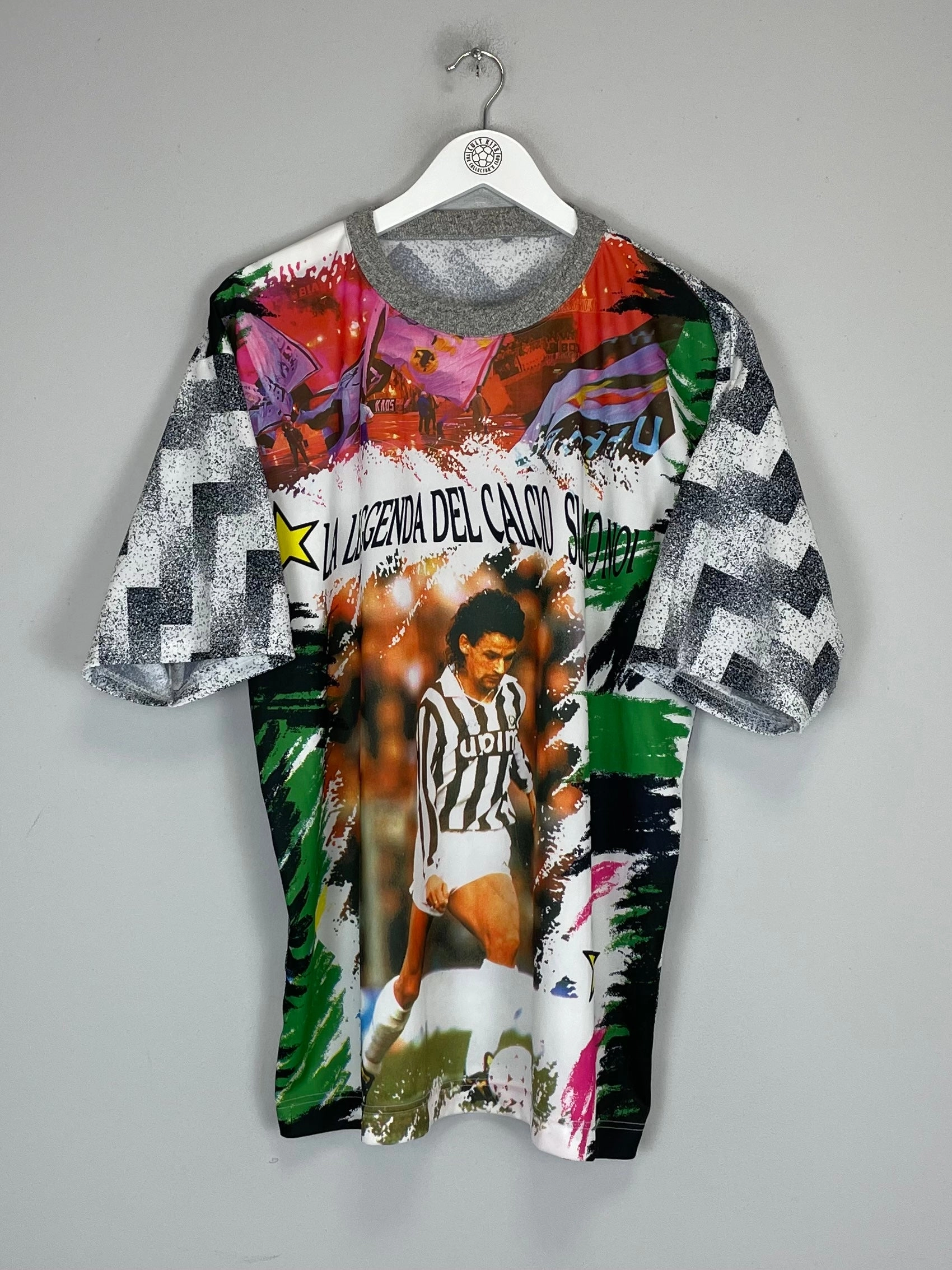 Flex Foam Reinforced 1990'S JUVENTUS BAGGIO BOOTLEG TEE (M) OM