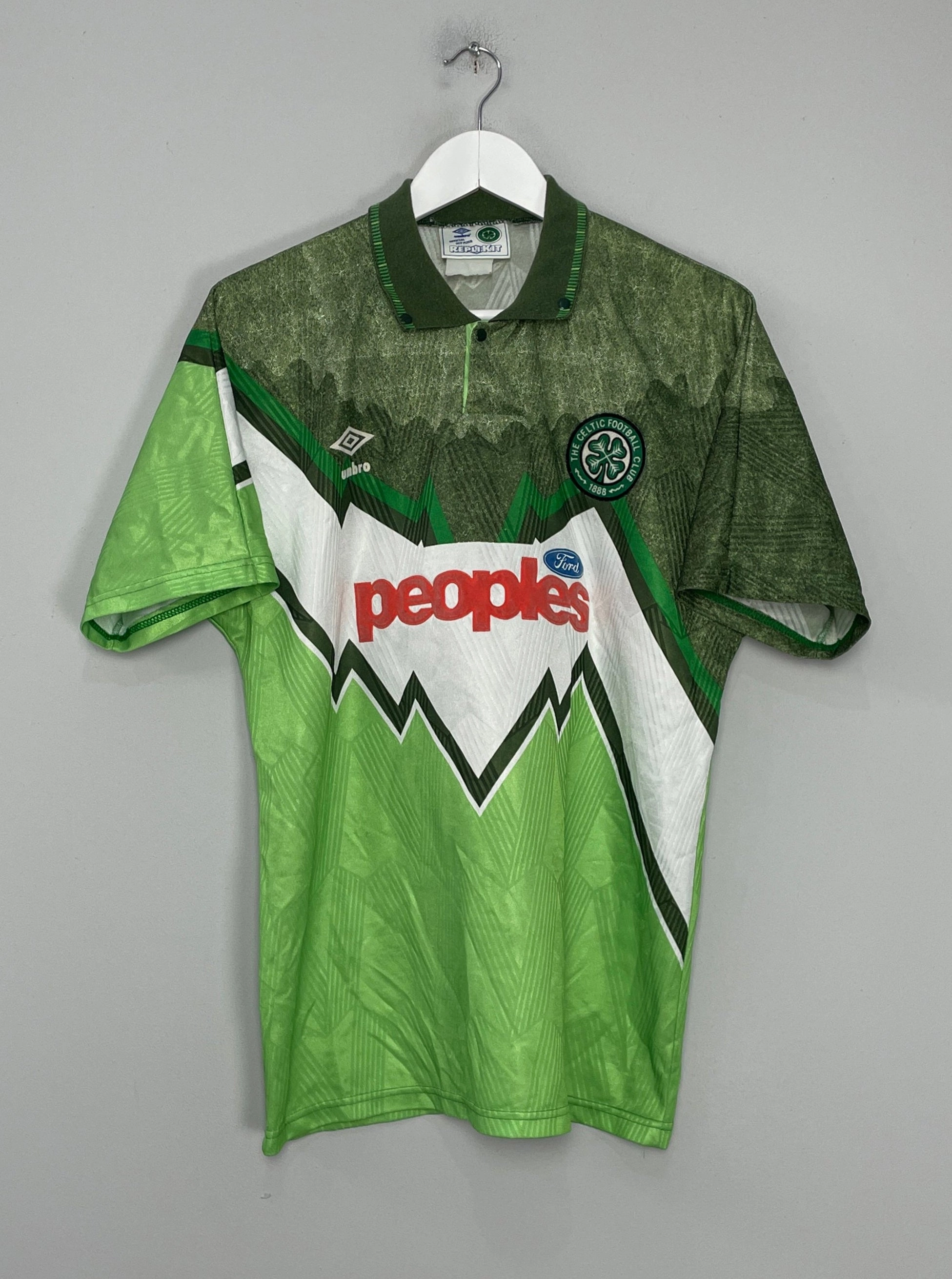 1991/92 CELTIC AWAY SHIRT (XL) UMBRO Cool Look