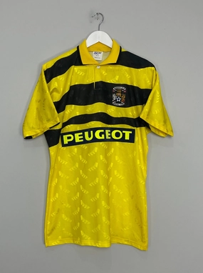 Quick Release Zipper Tech Performance Driven Design 1991/92 COVENTRY AWAY SHIRT (M) ASICS