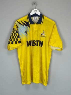 Tubular Body Mapping 1991/93 TOTTENHAM AWAY SHIRT (L) UMBRO