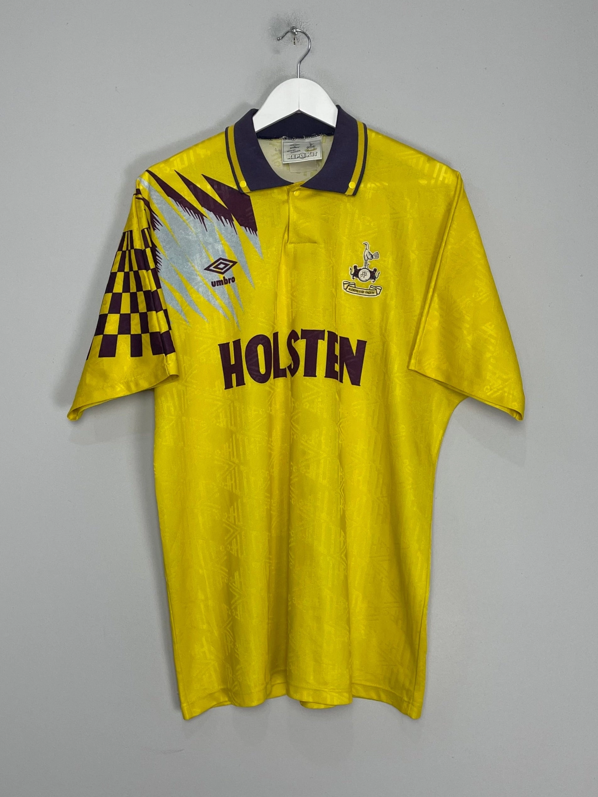 1991/95 TOTTENHAM AWAY SHIRT (XL) UMBRO Butter Soft Touch