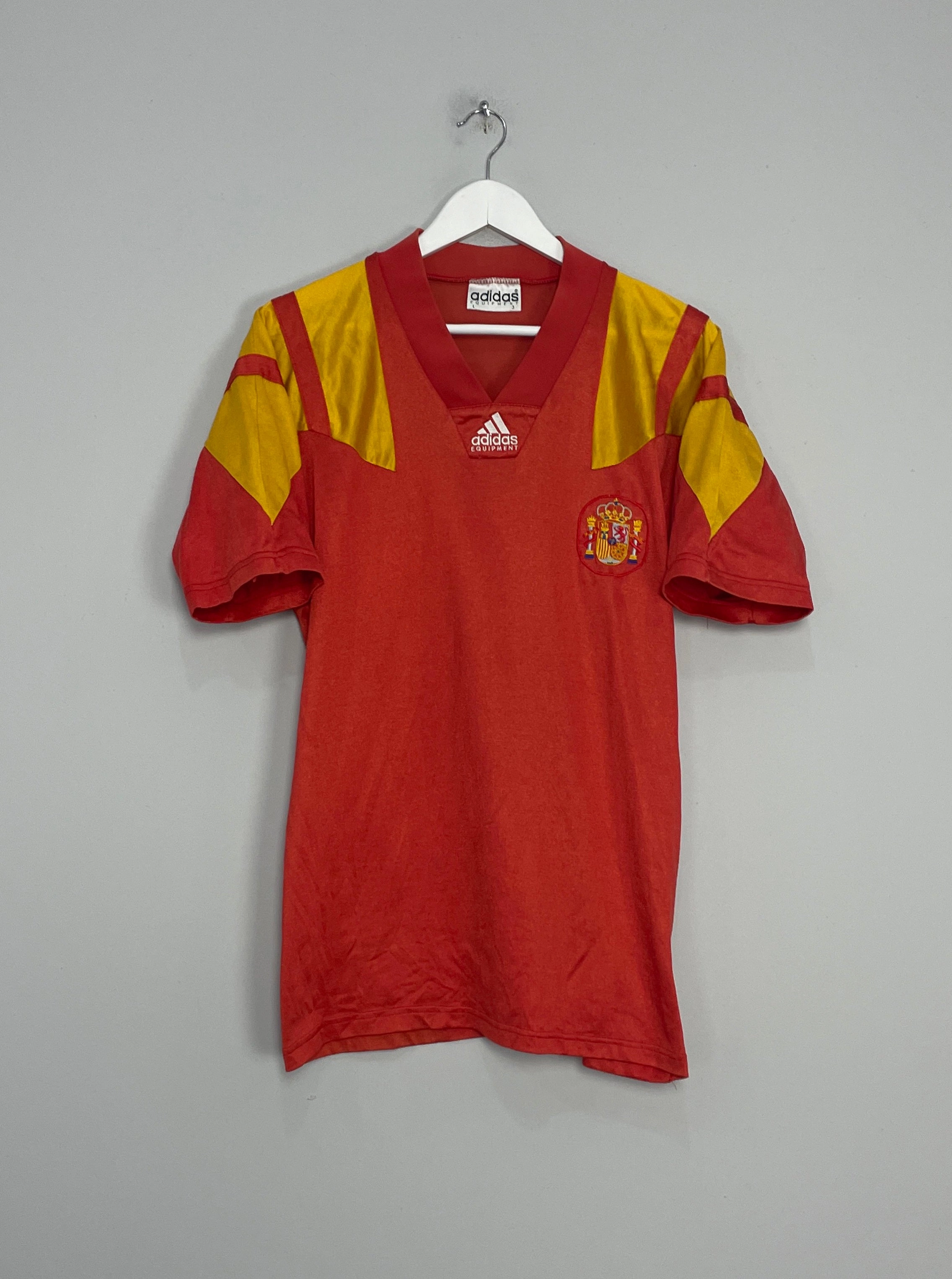 Base Movement Heat Transfer Graphics 1992/93 SPAIN HOME SHIRT (L) ADIDAS