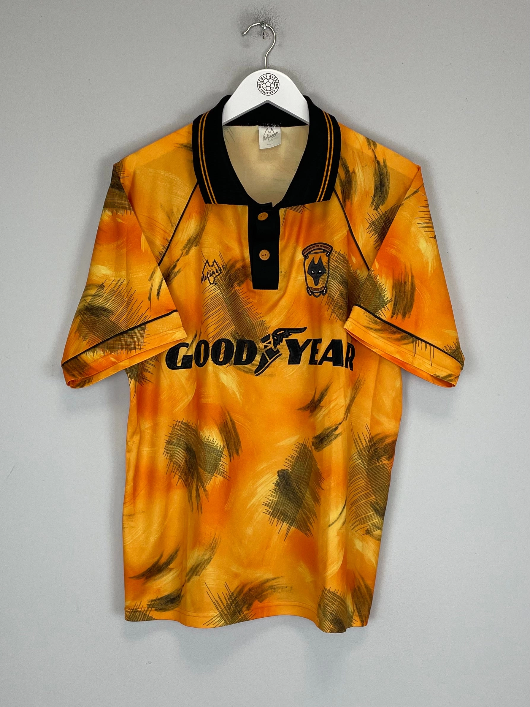 Friction Free Zipper Guard 1992/93 WOLVES HOME SHIRT (L) MOLINEUX