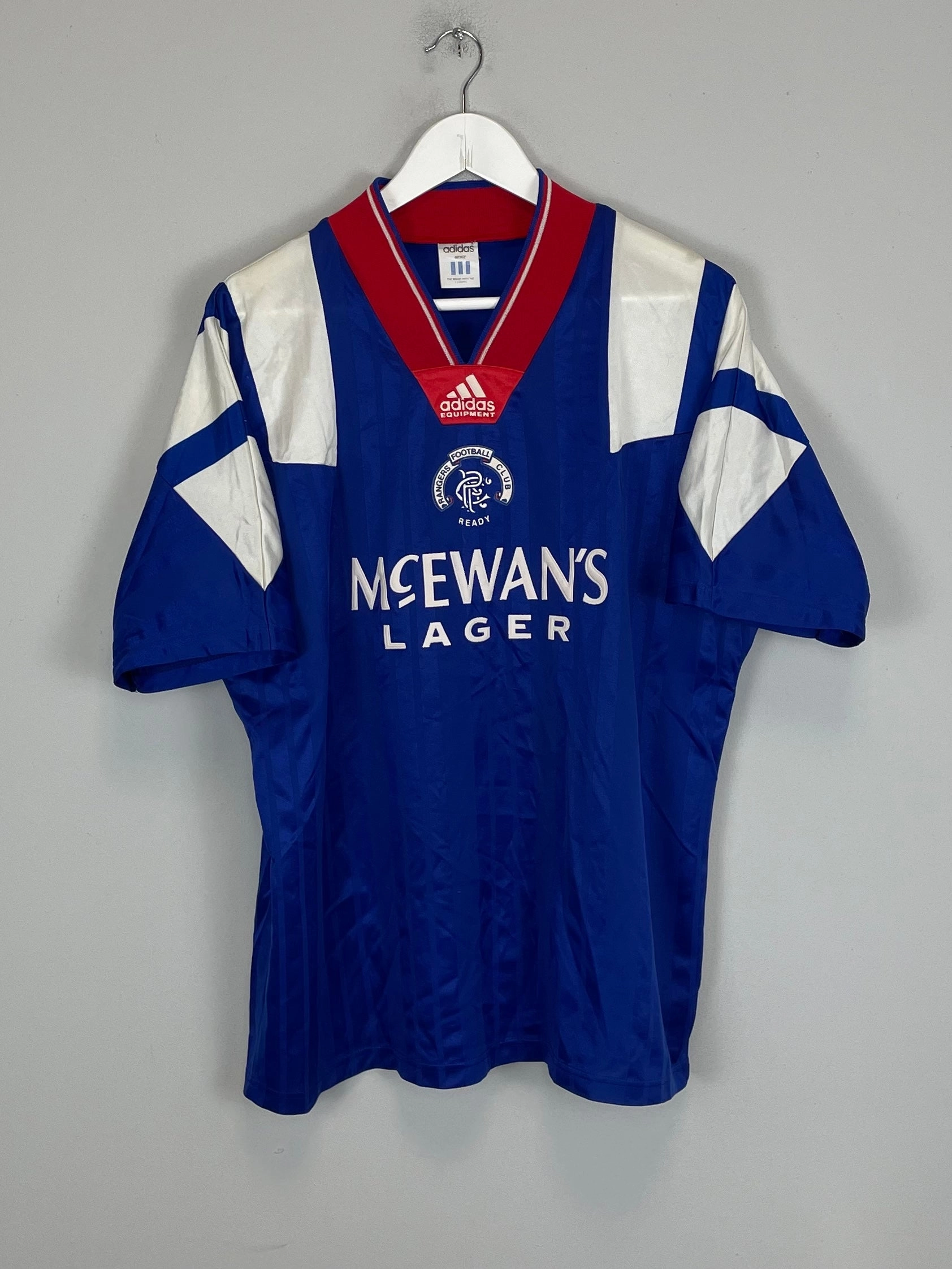Impact Fit Vivid Pattern 1992/94 RANGERS HOME SHIRT (M) ADIDAS