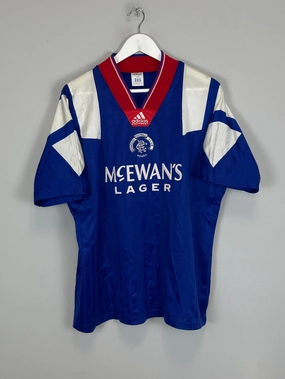 Impact Fit Vivid Pattern 1992/94 RANGERS HOME SHIRT (M) ADIDAS