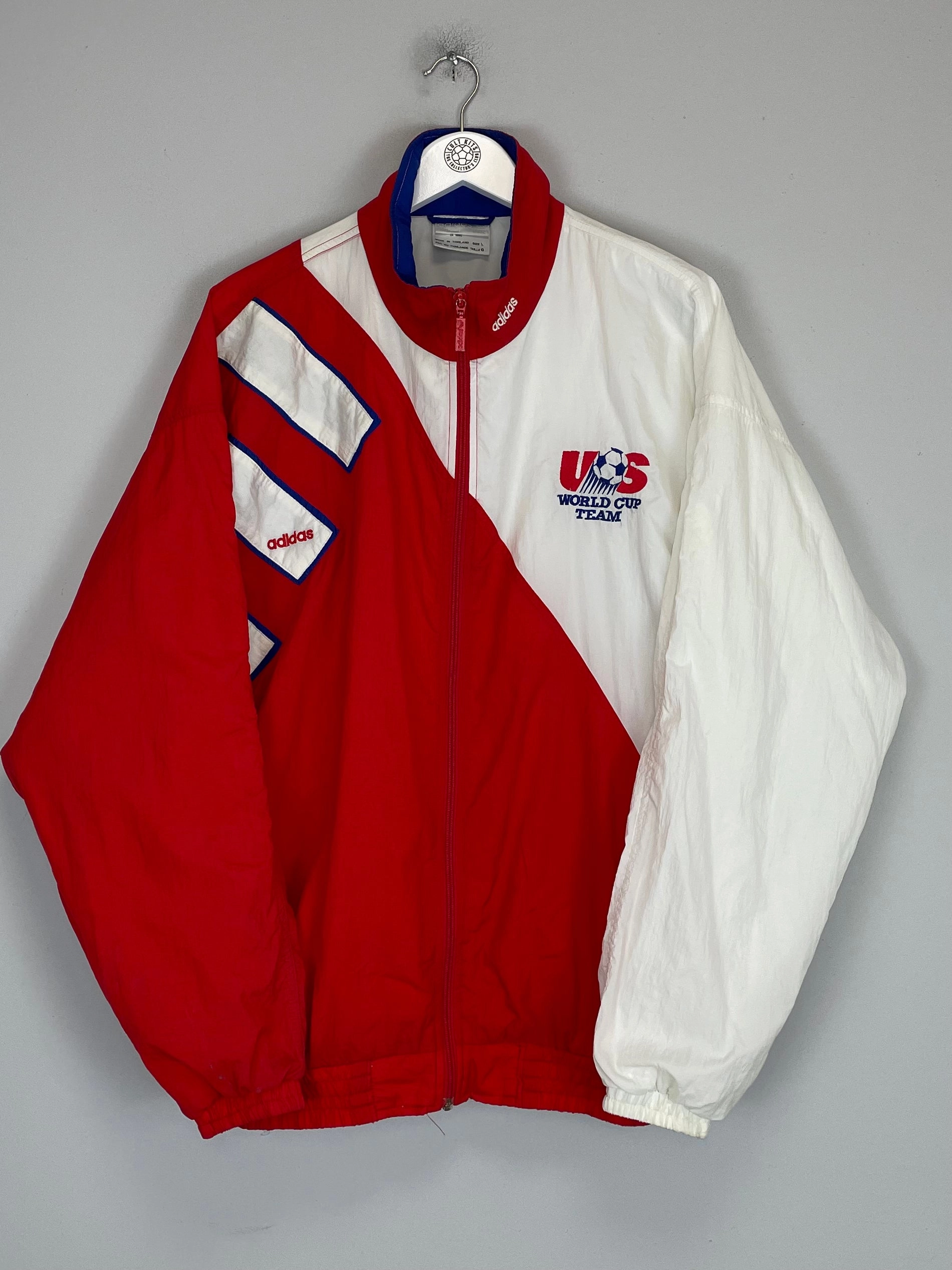 1992/94 USA TRACK JACKET (L) ADIDAS UVProtection Flexible Wear