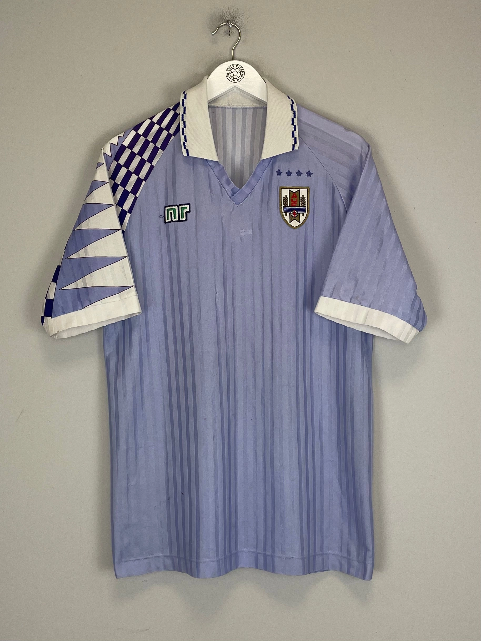 Layered Look Design Flexible Shoulder Design 1992/95 URUGUAY HOME SHIRT (L) NR