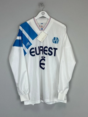 Eco Friendly Textile Comfort Focused 1993/94 MARSEILLE L/S *BNWT* HOME SHIRT (L) ADIDAS