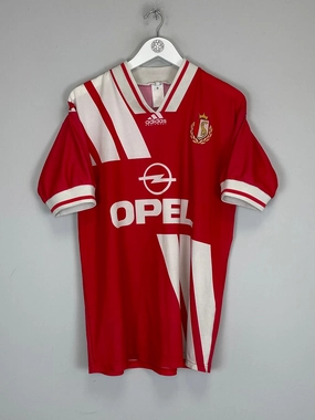 1993/94 STANDARD LIEGE #9 HOME SHIRT (L) ADIDAS Stretch Material