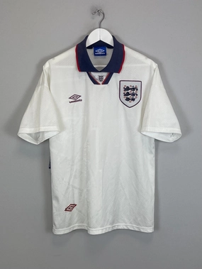 1993/95 ENGLAND HOME SHIRT (L) UMBRO Training Ready Sublimation Print Ready