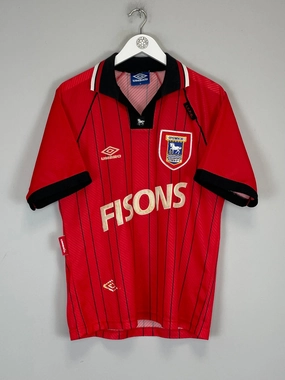 Moisture Transfer 1993/95 IPSWICH TOWN AWAY SHIRT (M) UMBRO