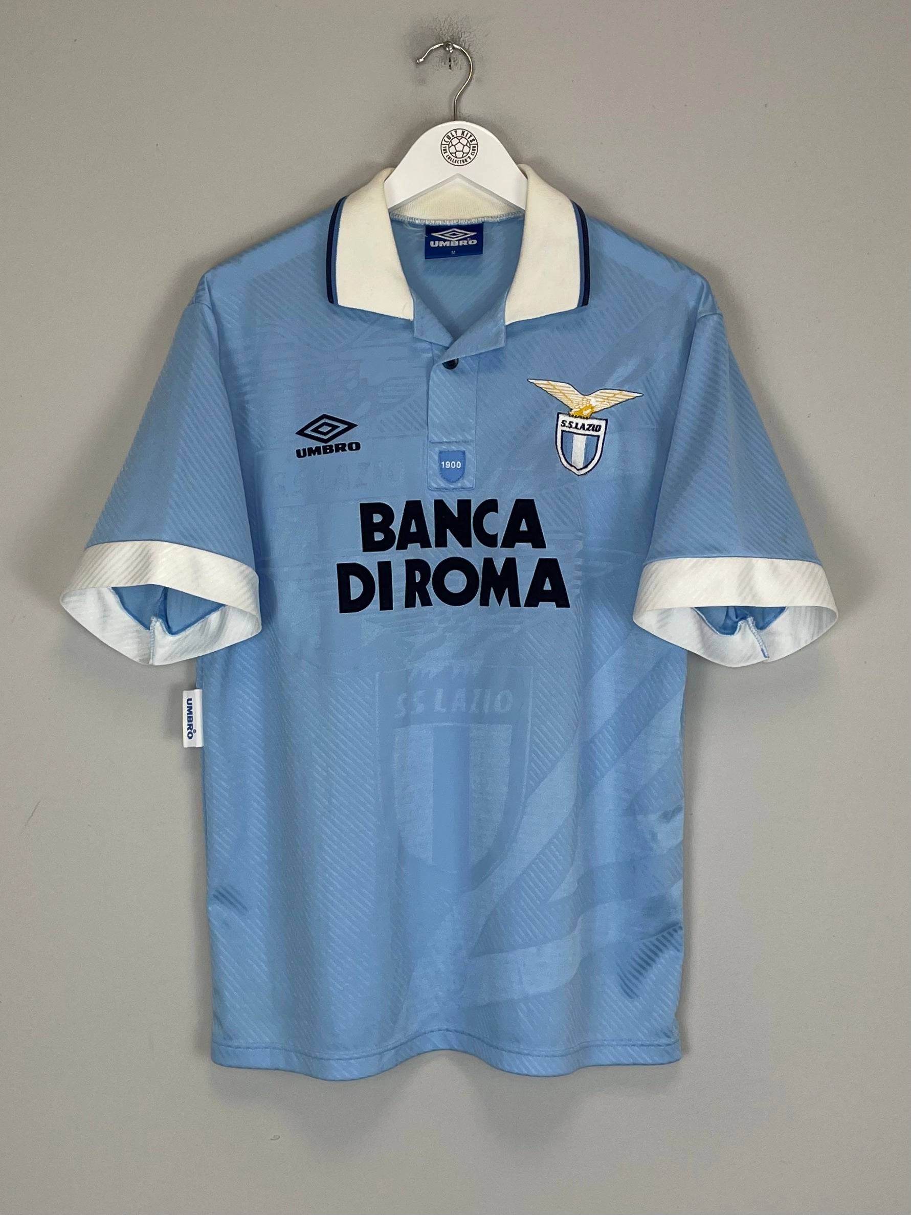 Anti Fade Technology 1993/95 LAZIO HOME SHIRT (M) UMBRO