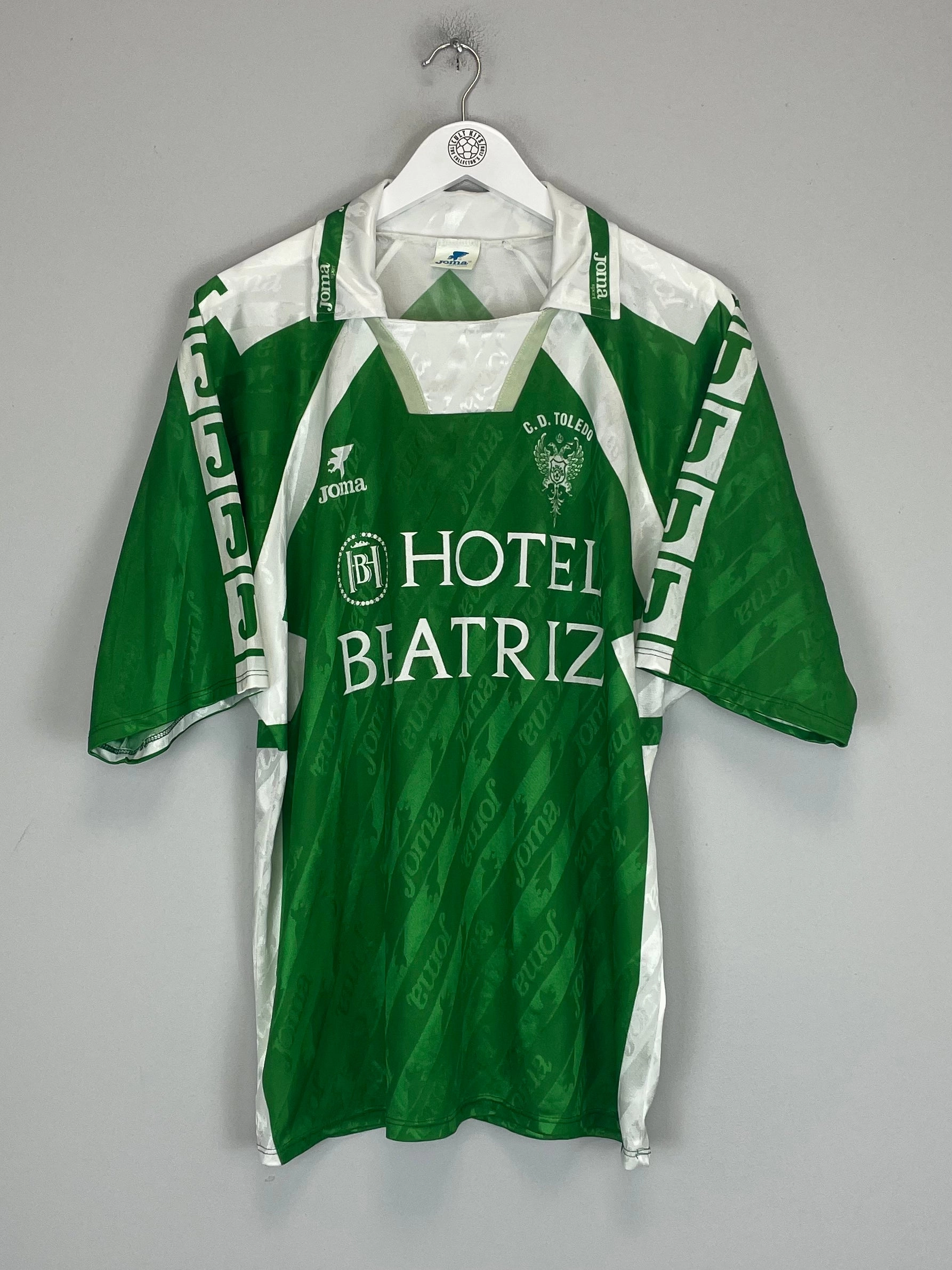 Mesh Detail Airflow Channel Design 1994/95 CD TOLEDO #15 HOME SHIRT (XL) JOMA