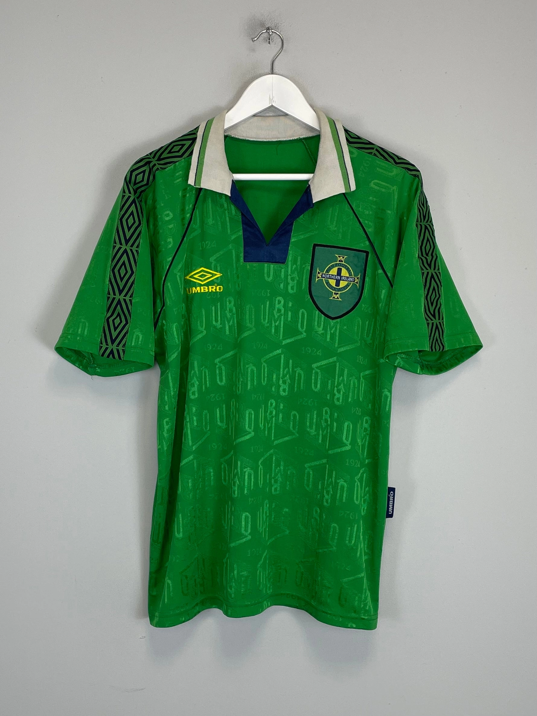 1994/95 NORTHERN IRELAND *PROTOTYPE* HOME SHIRT (M) UMBRO Fresh Comfort