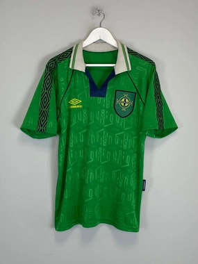 1994/95 NORTHERN IRELAND *PROTOTYPE* HOME SHIRT (M) UMBRO Fresh Comfort