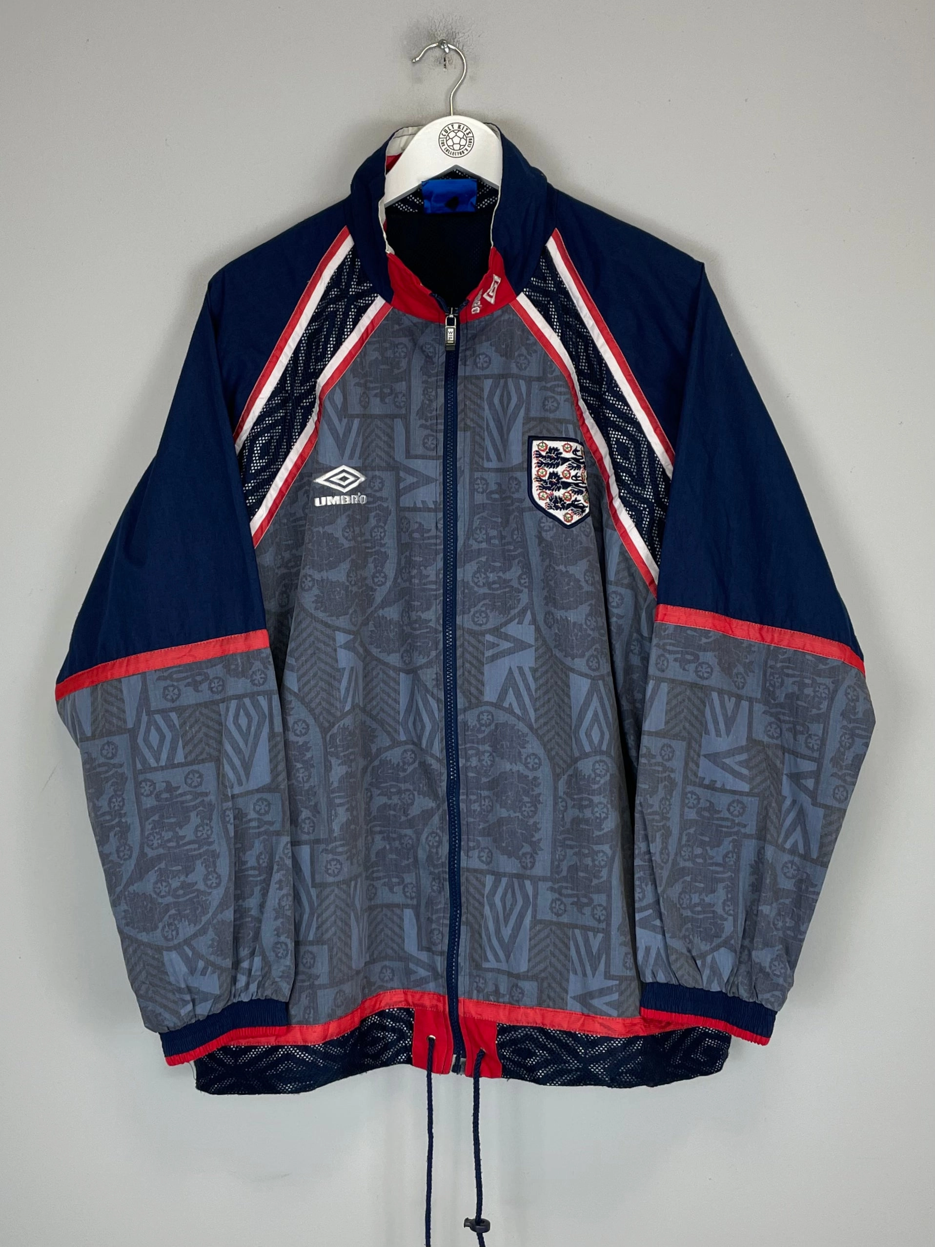 Adjustable lubricant 1994/96 ENGLAND TRAINING JACKET (L) UMBRO
