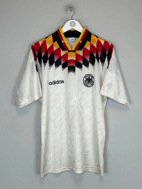 1994/96 GERMANY HOME SHIRT (M) ADIDAS Wind Resistant Coating
