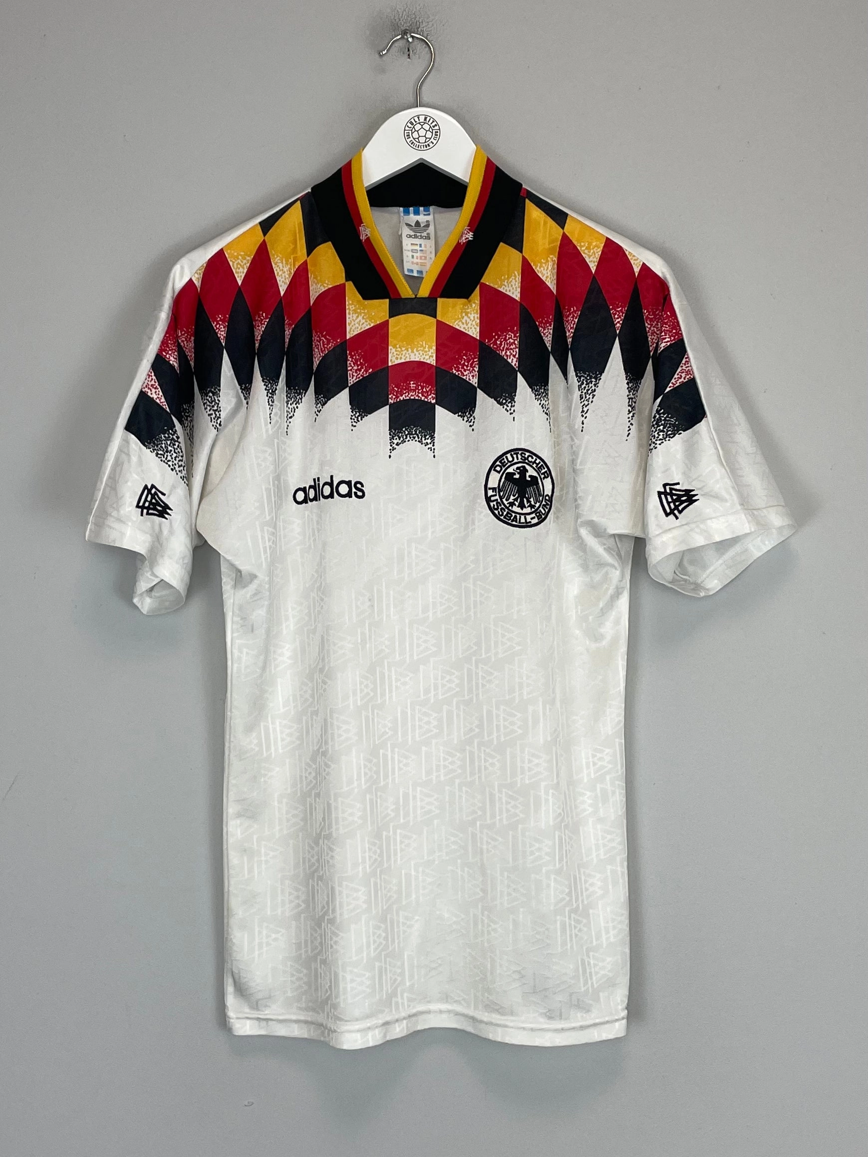 1994/96 GERMANY HOME SHIRT (S) ADIDAS Cool Weather Non Irritating Seams