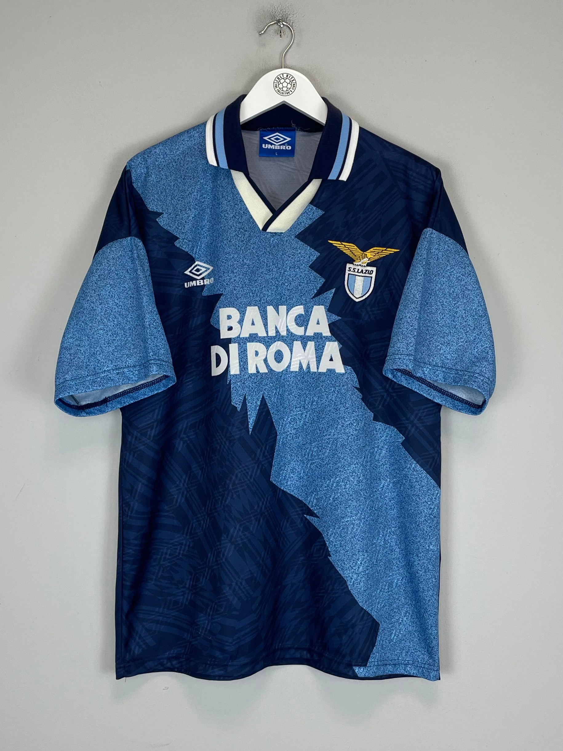 Molded Collar Architecture 1994/96 LAZIO AWAY SHIRT (L) UMBRO