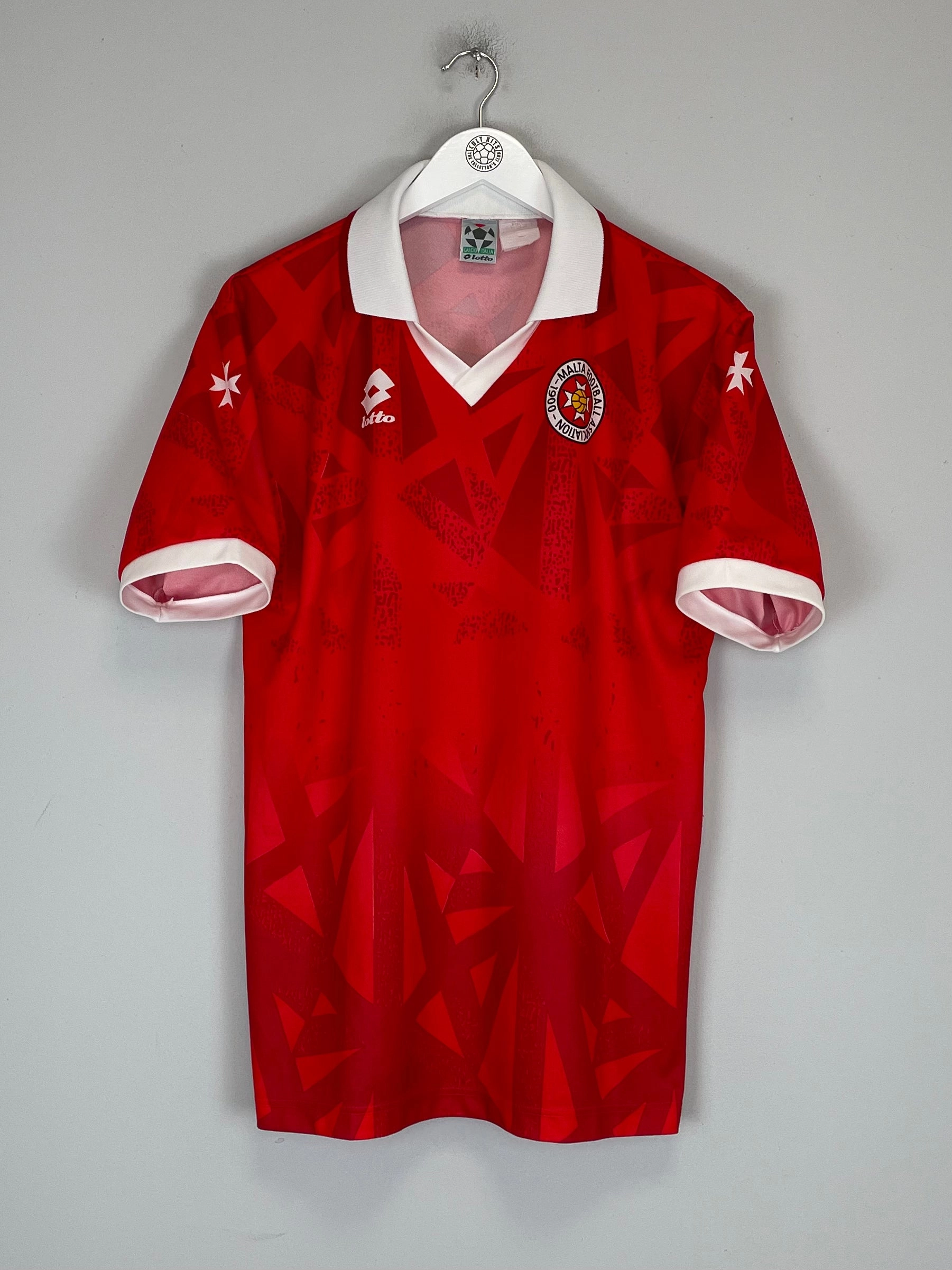 1994/96 MALTA HOME SHIRT (M/L) LOTTO Bold Form