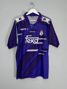 1994/96 REAL MADRID AWAY SHIRT (XL) KELME Flatlock Seam Finish